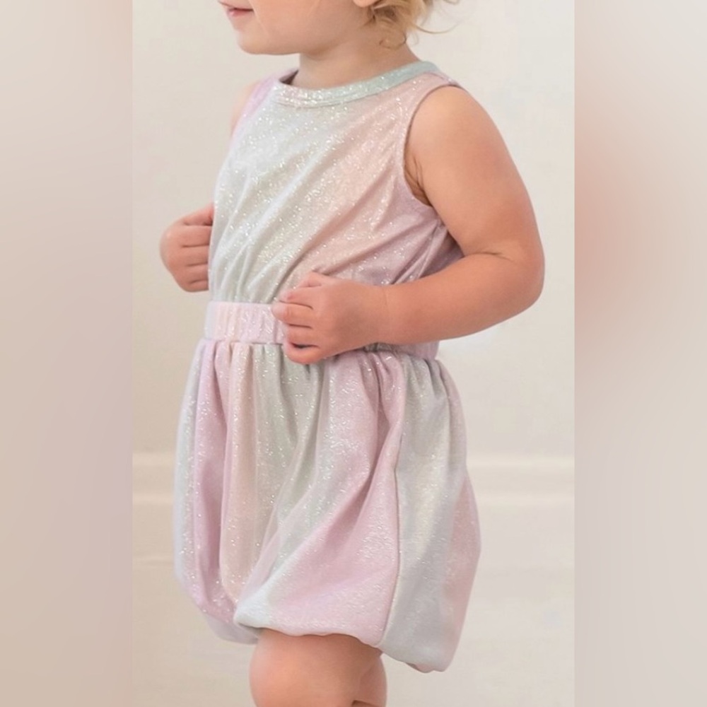Sparkly Pink and Silver Dress